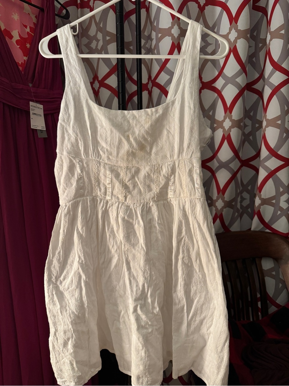 Princess Polly Cream Textured Sleeveless Mini Dress